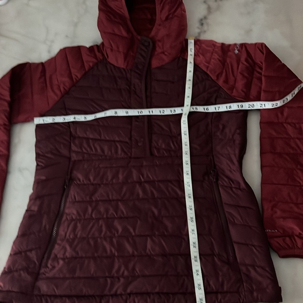 Columbia Powder Lite Omni-heat Insulated Anorak Malbec Thermal Jacket Sz M NWOT - Picture 4 of 16